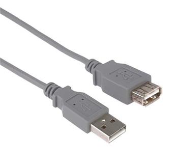 PremiumCord USB 2.0 kabel prodluovac, A-A, 5m, ed