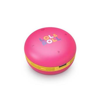 Energy Sistem Lol&Roll Pop Kids Speaker Pink, Penosn Bluetooth reprek s vkonem 5 W a funkc omezen vkonu