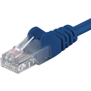 PremiumCord Patch kabel UTP RJ45-RJ45 level 5e 1m modr