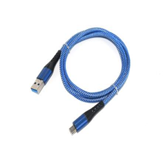 Crono kabel USB 2.0/ USB A samec - USB C, 1,0m, modr high premium