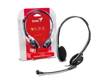 Genius headset - HS-200C, sluchtka s mikrofonem, 2x 3,5mm jack