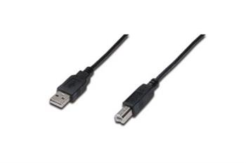 Digitus Pipojovac kabel USB 2.0, typ A - B M / M, 0,5 m, ern