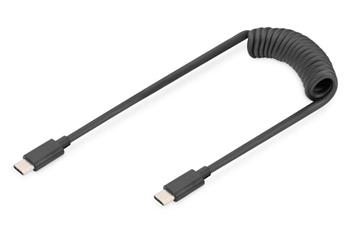 DIGITUS Kabel USB typu C na USB typ C Pruinov TPU USB 2.0, PD60W Max; 1m