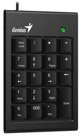 Genius NumPad 100 Klvesnice, numerick, drtov, slim design, USB, ern
