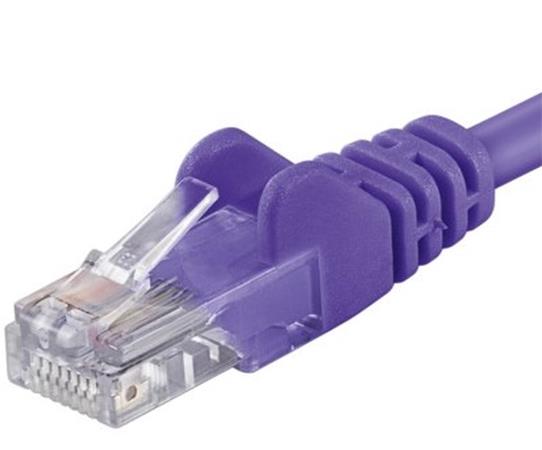 PremiumCord Patch kabel UTP RJ45-RJ45 CAT6 0.5m fialov