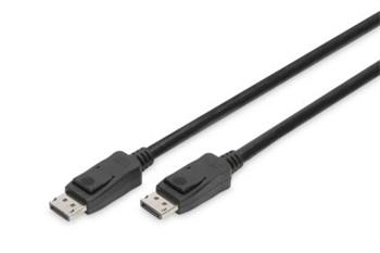 DIGITUS Pipojovac kabel DisplayPort, DP M / M, 1,0 m, Ultra HD 8K, verze 1.3 / 1.4, bl
