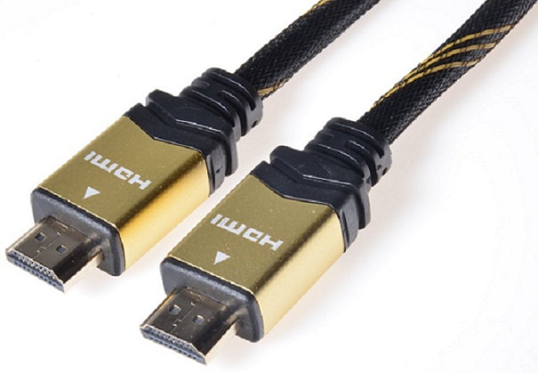 PremiumCord GOLD HDMI High Speed + Ethernet kabel, zlacen konektory, 5m