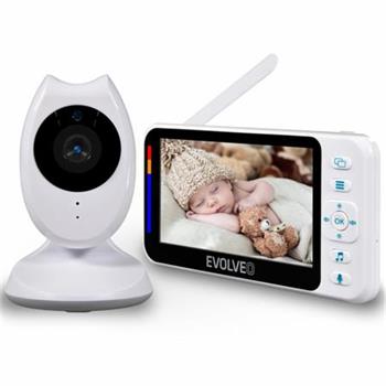 EVOLVEO Baby monitor N4, dtsk chvika, audio i video penos, non reim, hldn teploty,display 4,3