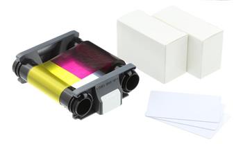 BADGY YMCKO, barevn pska pro tiskrny Badgy + 100 PVC karet (0,76mm)