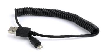 CABLEXPERT Kabel USB A Male/Lightning Male, 1,5m, ern, kroucen
