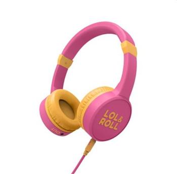 Energy Sistem Lol&Roll Pop Kids Headphones Pink, navren speciln pro dti, omezenm hladiny zvuku, Music Share
