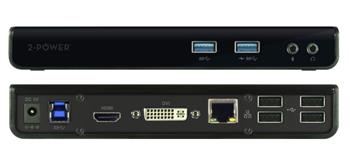2-Power USB 3.0 Dokovac stanice Dual Display (1xDVI 1xHDMI 1x RJ45 2 xUSB 3.0 4xUSB 2.0 2xaudio)
