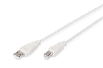 Digitus Pipojovac kabel USB 2.0, typ A - B M / M, 5,0 m, edy