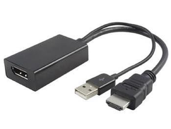 PremiumCord adaptr HDMI to DisplayPort Male/Female s napjenm z USB