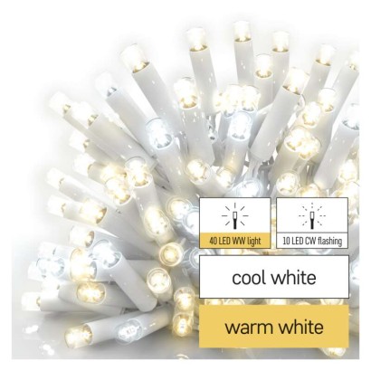 Profi LED spojovacia reaz blikajca biela  cencle, 3 m, vonkajia, tepl/studen biela 