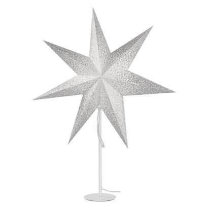 LED hviezda papierov so stojanom, 45 cm, vnt. 