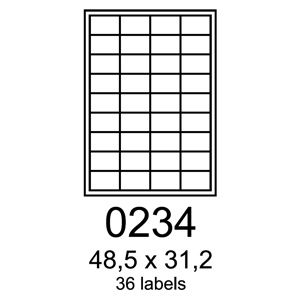 etikety RAYFILM 48,5x31,2 univerzlne biele R01000234A (100 list./A4)