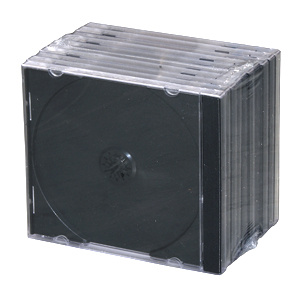 Obal na 1CD 10ks/balenie, priehadn s iernym trayom, 10,4mm