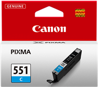 kazeta CANON CLI-551C cyan MG 5450/6350, iP 7250, MX 925 (330 str.)