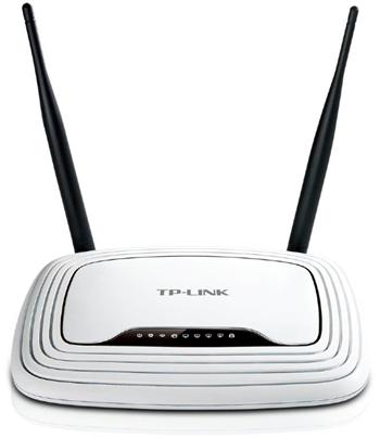 Wireles router TP-LINK TL-WR841N, 300 Mbps, 4-Port 10/100 Mbps Switch, MIMO, QoS, QSS, SPI firewall, dve fixn antny