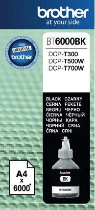 atramentov npl BROTHER BT-6000BK Black DCP-T300/T500W/T700W (6000 str.)