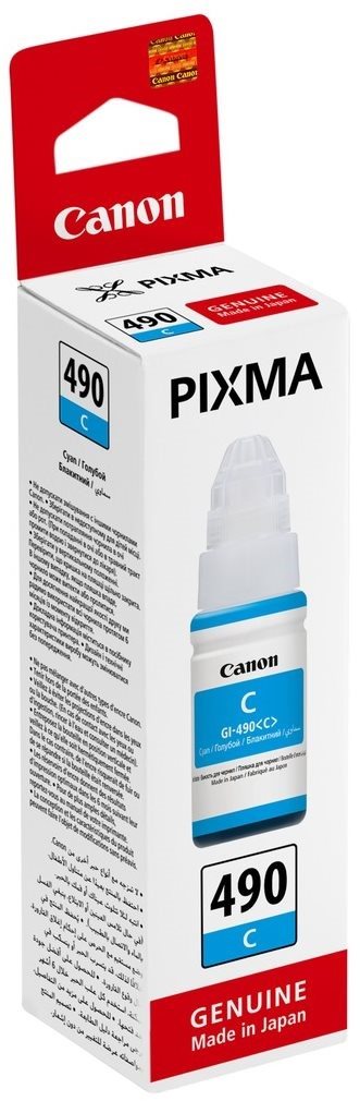 atramentov npl CANON GI-490C cyan PIXMA G1400/G2400/G3400/G4400 (70 ml)