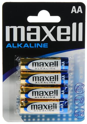 Batrie Maxell Alkaline LR6 (AA) 4ks Blister