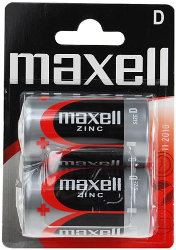 Batrie Maxell Zinc R20 (D) 2ks Blister