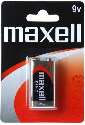 Batrie Maxell Zinc 9V 6F22 Blister 1ks