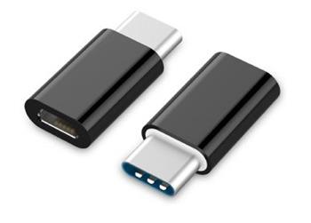 USB redukcia Typ C / Micro USB, ierna, CABLEXPERT