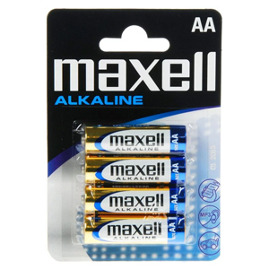 Batrie Maxell Super Alkaline LR6 (AA) 4ks Blister