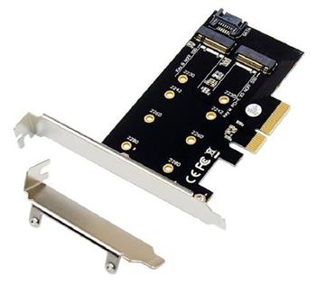 ProXtend karta adaptru PCIe X4 M.2 B & M Key NGFF SSD