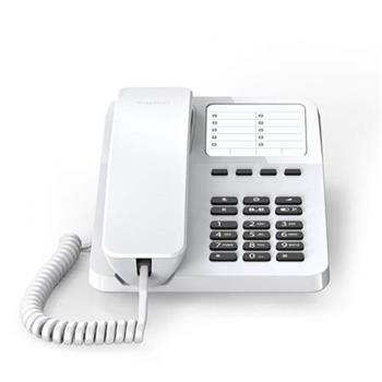 Gigaset-DESK400-WHITE rov telefon na stl a stnu pro snadn telefonovn - bl