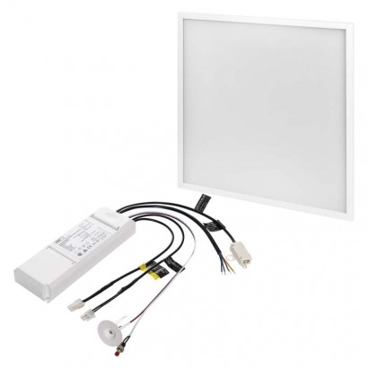 LED panel 6060, tvorcov vstavan biely, 40W neutrlna b., Emergency