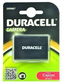 DURACELL Baterie - DR9967 pro Canon LP-E10, ern/bl, 1020 mAh, 7.4 V