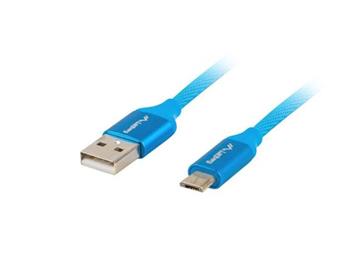 LANBERG USB MICRO (M) na USB-A (M) 2.0 kabel 1,8m, modr, rychl nabjen 3.0 