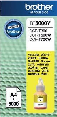 atramentov npl BROTHER BT-5000Y Yellow DCP-T300/T500W/T700W (5000 str.)