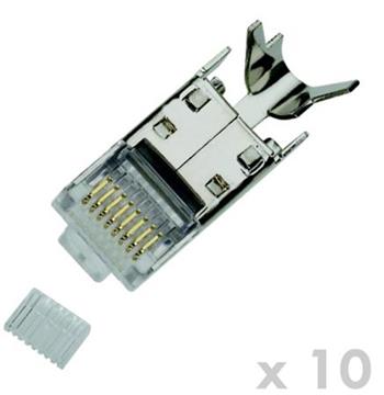 DATACOM Plug STP CAT7(6A) 8p8c- RJ45 drt (10ks)