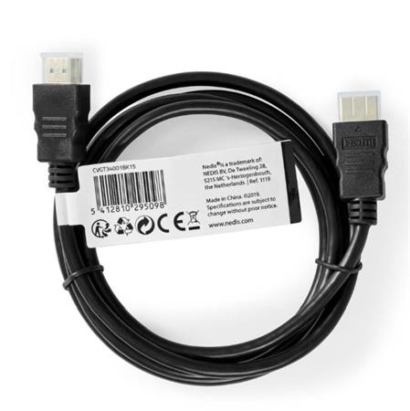 Nedis High Speed HDMI 1.3 kabel s ethernetem/ konektory HDMI - HDMI/ ern/ bulk/ 1,5m 