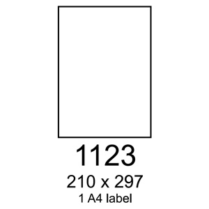 etikety RAYFILM 210x297 erven flourescentn laser R01321123A (100 list./A4)