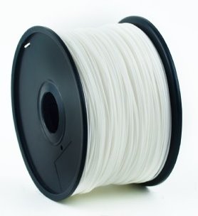 PLA plastic filament pre 3D tla, priemer 1,75mm, farba biela, Gembird