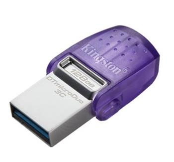 USB k Kingston DataTraveler microDuo 3C 128GB USB 3.0/3.1 flashdisk, USB + USB typ C