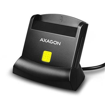 AXAGON CRE-SM2, USB extern teka 4-slot Smart card/ID card (eObanka) + SD/microSD/SIM