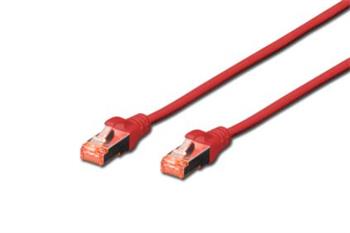 Digitus CAT 6 Patch Cable, S-FTP, AWG 26/7, erven 0,5m