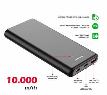 SWISSTEN POWER LINE POWER BANK 10000 mAh