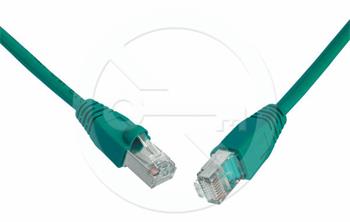 Solarix Patch kabel CAT5E SFTP PVC 7m zelen snag-proof C5E-315GR-7MB