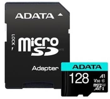 Pamov karta ADATA Premier micro SDXC karta 128GB U3 V30S 100/80 MB/s + adaptr