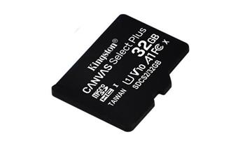KINGSTON 32GB microSDHC CANVAS Plus Memory Card 100MB read - UHS-I class 10 Gen 3 - bez adaptru