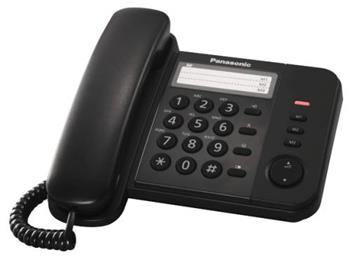 Panasonic KX-TS520FXB - jednolinkov telefon, ern