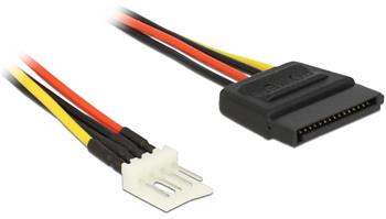 Delock napjec kabel SATA 15 pin samec > 4 pin floppy samec 15 cm